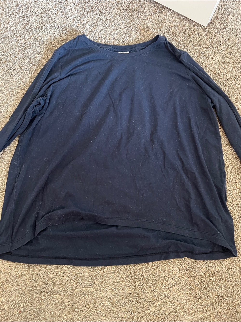 Athleta Navy long sleeve tee